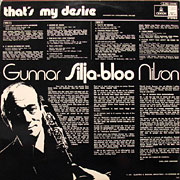 GUNNAR SILJABLOO NILSSON / That's My Desire